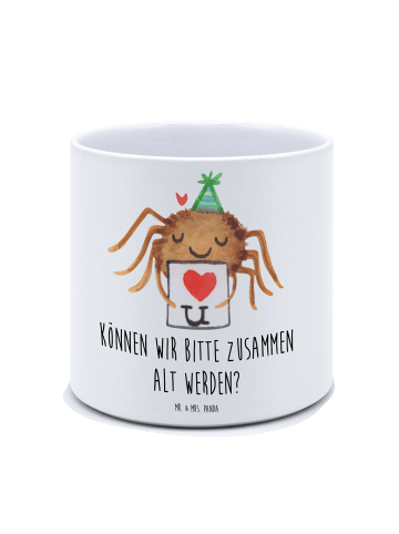 Mr. & Mrs. Panda Übertopf groß Spinne Agathe Brief mit Spruch in Weiß