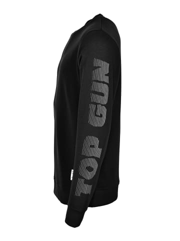 TOP GUN Sweatshirt TG22008 in schwarz