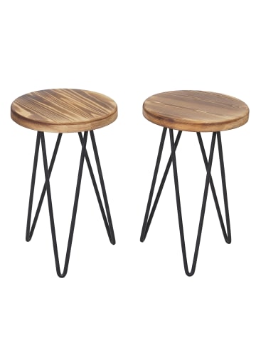 MCW 2er-Set Beistelltisch A81, Naturfarben