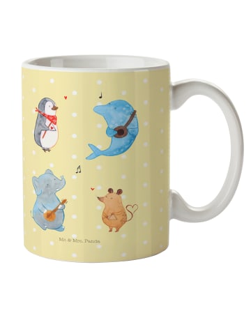 Mr. & Mrs. Panda Kaffeetasse Big Einheit ohne Spruch in Gelb Pastell