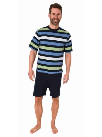 NORMANN Pflegeoverall kurzarm Reißverschluss - 73694 in marine