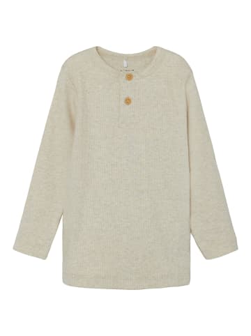 name it Langarmshirt in peyote melange
