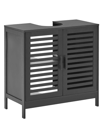 Beliani Badezimmerschrank MISSOULA in Schwarz - (W) 60 x (H) 60 x (L) 30 cm