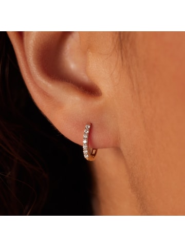 Lucardi 585 Gold Ohrringe Rund