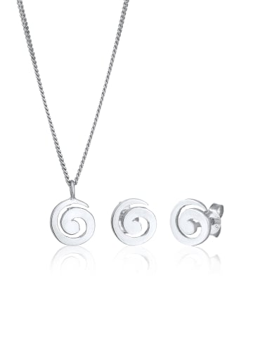 Elli Schmuckset 925 Sterling Silber Spirale, Schmuckset in Silber