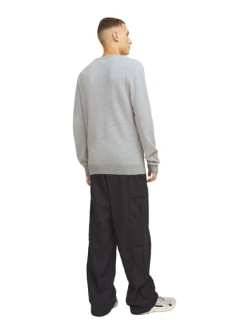 Jack & Jones Pullover JJEGLOBE KNIT CREW NECK in Grau