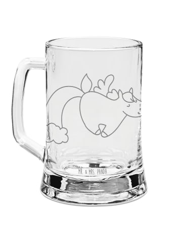 Mr. & Mrs. Panda Krug Einhorn Fliegendes Pferd ohne Spruch in Transparent