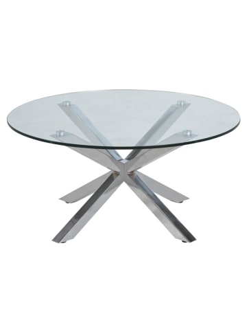 ebuy24 Wohnzimmertisch Helium Glas Grau 82 x 82 cm