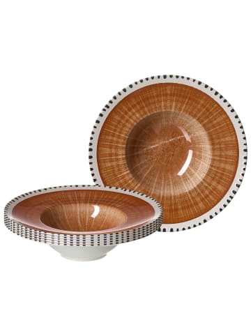 Ritzenhoff & Breker 6er Set Gourmetteller Natura ø 28 cm in Braun