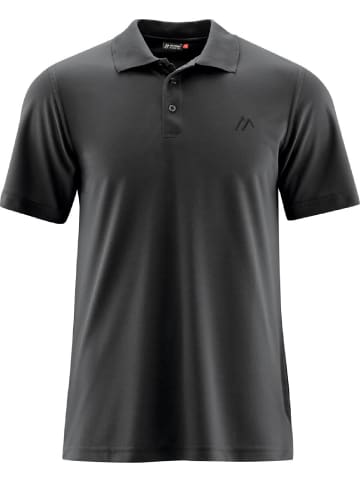 Maier Sports T-shirt He-Polo 1/2 Arm - Ulrich in Schwarz