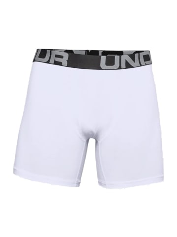 Under Armour Boxershorts Boxerjock 6 Zoll 3P in White