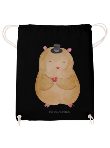 Mr. & Mrs. Panda Stoffrucksack Hamster Hut ohne Spruch in Schwarz