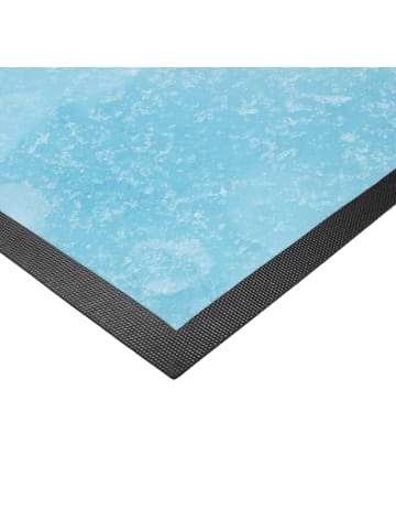 Mr. & Mrs. Panda Türmatte Schweinchen Glühwein ohne Spruch in Eisblau