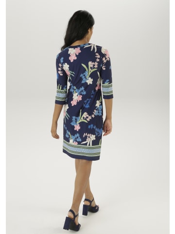 Aniston SELECTED Jerseykleid in marine-hellblau-natur-apricot-camel-kiwigrün-lachs