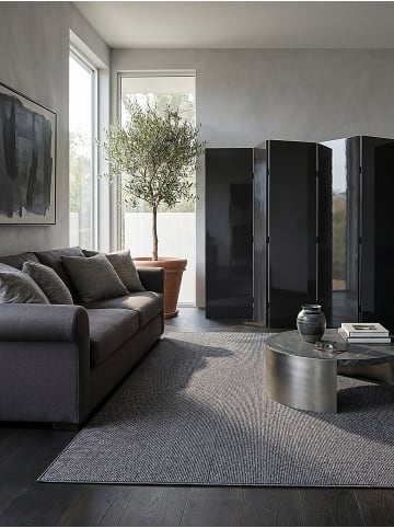 KADIMA DESIGN Teppich Kurzflor Uni pflegeleicht Wohnzimmer Schlafzimmer Flur in Anthrazit