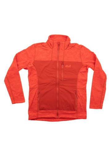 Jack Wolfskin Fleecejacke Overlay Hiking in Rot