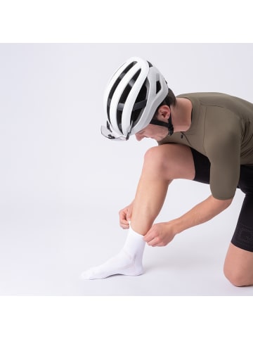 Occulto 2er Pack kurze Rennradsocken Thomas in Weiß