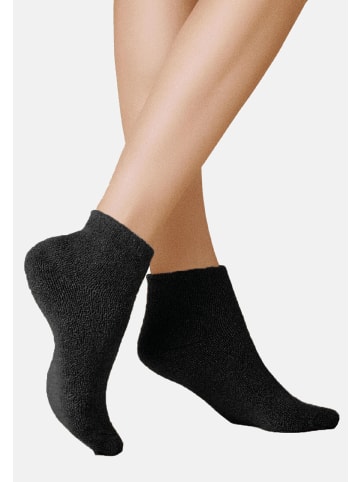 Kunert Sneakersocken Homesocks ohne Gummifäden in Black