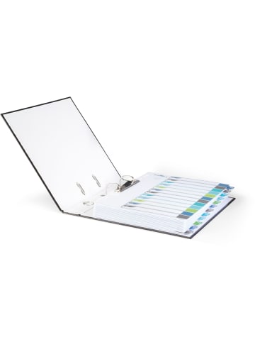 Durable Ordnerregister PP 1-12 farbige Taben beschriftbar A4+ hoch 245x305mm