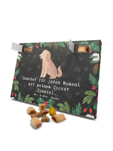 Mr. & Mrs. Panda Adventskalender Hund Blümchener Spaniel Moment mit ... in Kreidetafel