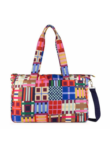 Oilily Tartan Tape Wynda Shopper Tasche 31 cm in wedgewood