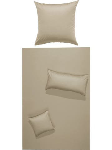 Erwin Müller Mako-Satin Bettwäsche Landshut in taupe