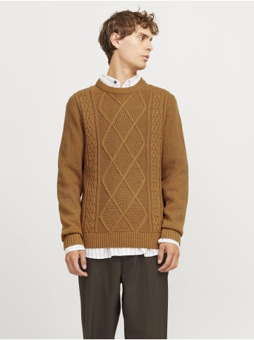 Jack & Jones Strickpullover in Brown Sugar