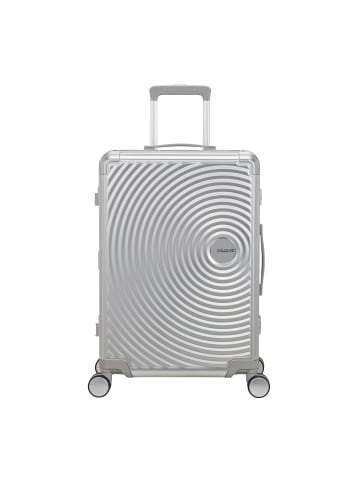 American Tourister SOUNDBOX ALU Spinner 68 cm mit TSA-Zahlenschloss in silver