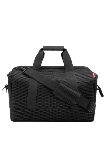 Reisenthel travelling allrounder L - Reisetasche 48 cm (smiley grey) in mesh black