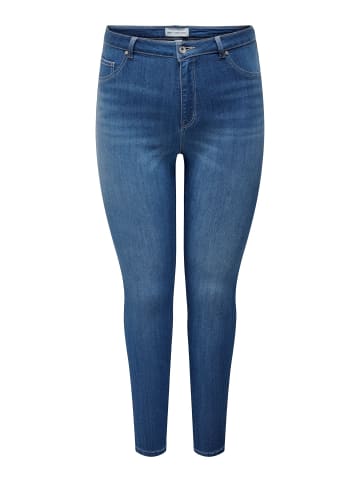ONLY Carmakoma Skinny Jeans in Light Medium Blue Denim
