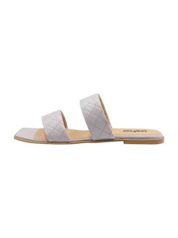 usha WHITE LABEL Damen Ledersandalen in grau