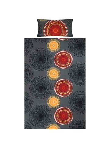REDBEST Biber Bettwäsche in anthrazit-terra