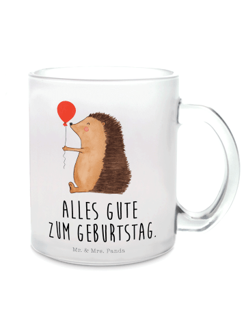 Mr. & Mrs. Panda Teetasse Igel Luftballon mit Spruch in Transparent