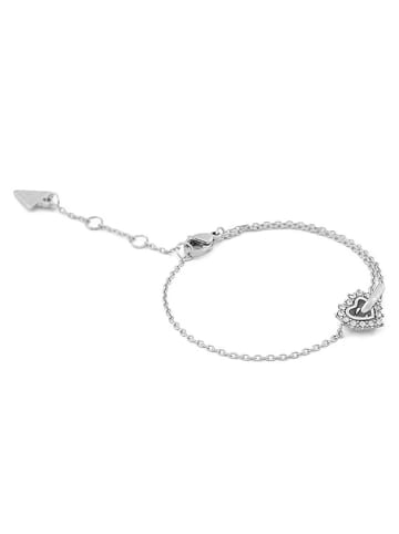 Guess Damen-Armband Infinity Herz Kristall S Silber