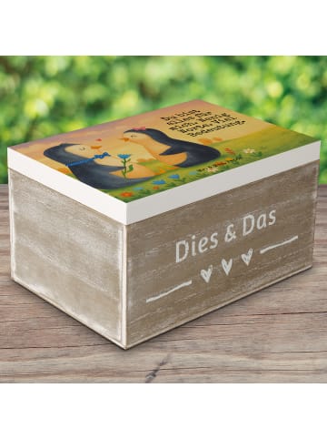 Mr. & Mrs. Panda fotobox Pinguin Pärchen Design mit Spruch in Weiß