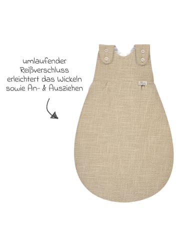 Alvi Baby-Mäxchen Außensack - Slub Muslin - Gr. in braun