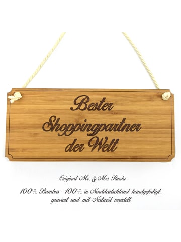 Mr. & Mrs. Panda Werbeschild Shoppingpartner mit Spruch in Keine Angabe