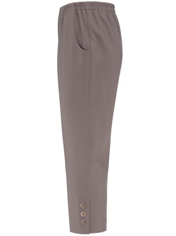 GOLDNER Kurzgröße:  Capri-Reiseschlupfhose Pflegeleichte Capri-Schlupfhose in taupe