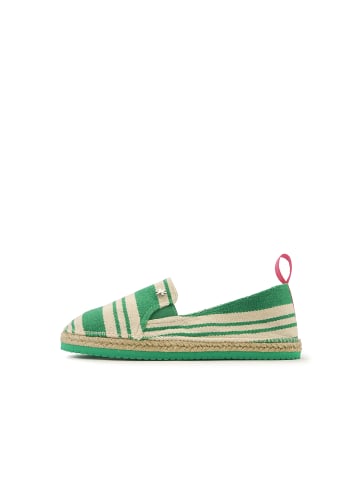 Flip Flop Espadrilles "espadrille*striped" in SmaragdgrÃ¼n