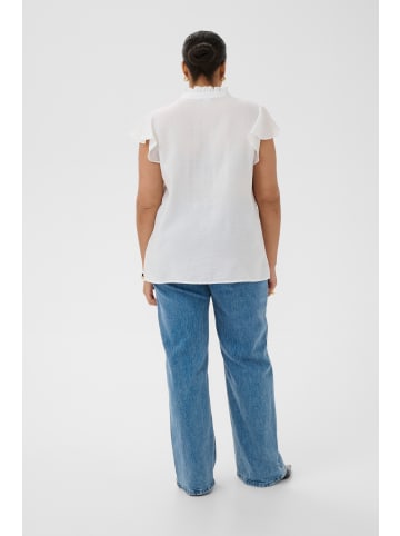 KAFFE curve Bluse kurzarm KCronja Regular fit in Chalk