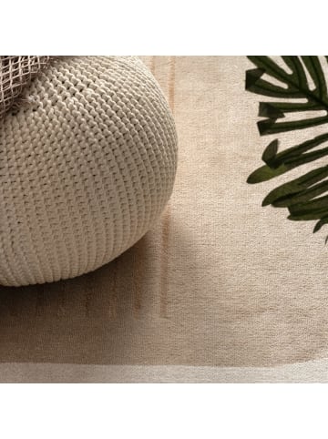 KADIMA DESIGN Teppich Kurzflor Abstrakt Wohnzimmer in Beige