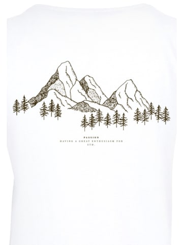 F4NT4STIC Damen T-Shirt PLUS SIZE Mountain Berge in weiß