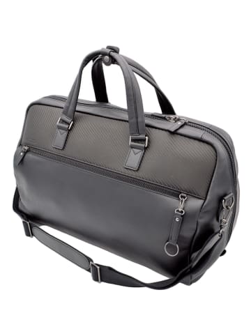 Jump Boston Weekender Reisetasche Leder 48 cm black