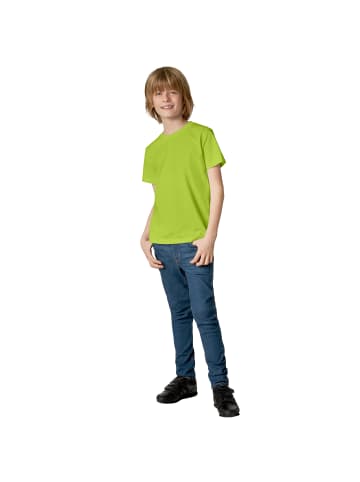 tectake Einfarbiges T-Shirt für Kinder, hellgrün