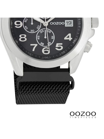 Oozoo Analog-Armbanduhr Oozoo Timepieces schwarz groß (ca. 40mm)