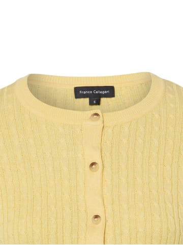 Franco Callegari Strickjacke in gelb - 0005