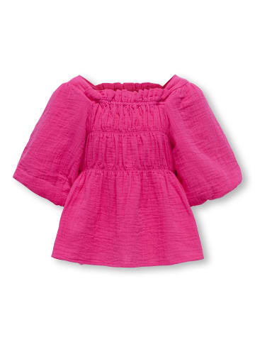KIDS ONLY Gesmoktes Top in Raspberry