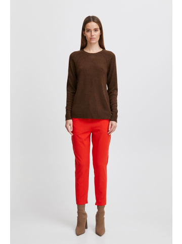 b.young Strickpullover BYMALEA SLIT JUMPER 3 - 20811905  Langarmpullover mit Rundhals-Ausschnitt in Braun