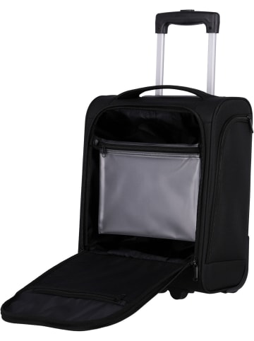 travelite Trolley Cabin 2w Bordtrolley Underseater in Schwarz