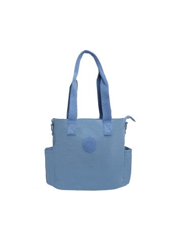 Mindesa Damen Umhängetasche in Blau Grau